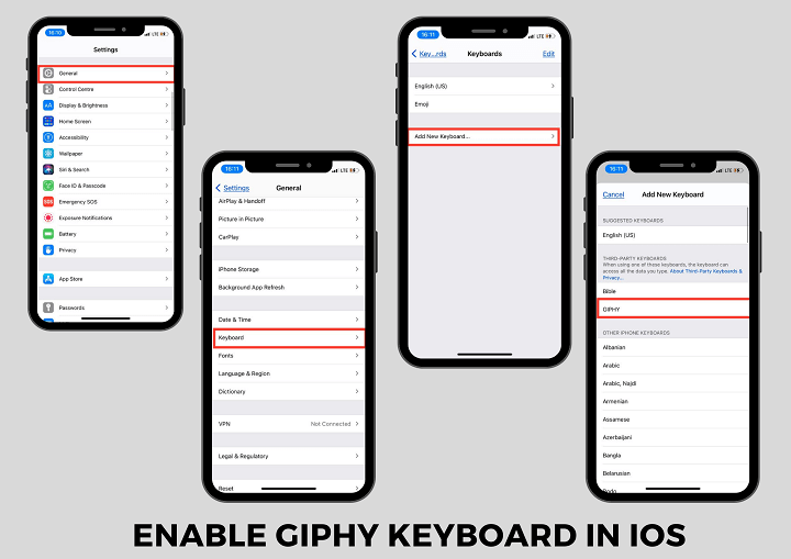 Enable Giphy on IOS