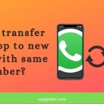 How to transfer WhatsApp to new Phone with same number?