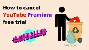 How to cancel Youtube Premium free trial?