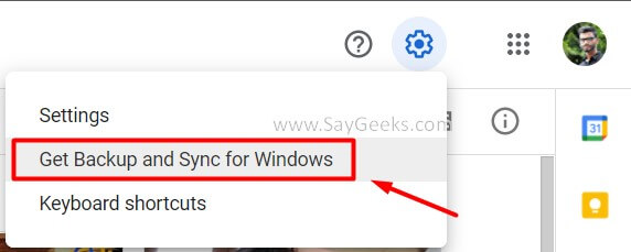 Get backup and sync for windows