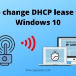 How to change DHCP lease time Windows 10 ✔️