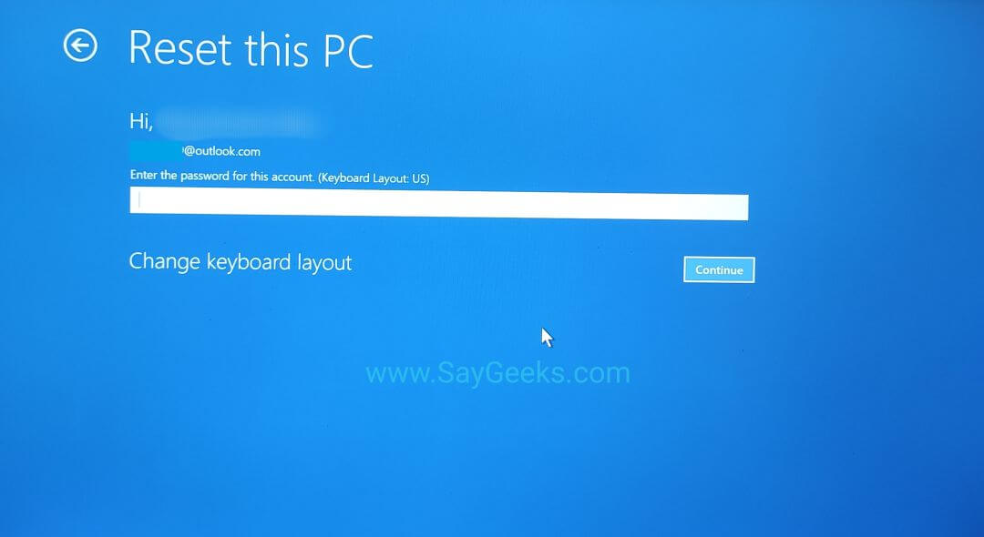 Windows 10 factory reset from boot Easily Say Geeks