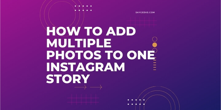 How to add multiple photos to one Instagram story