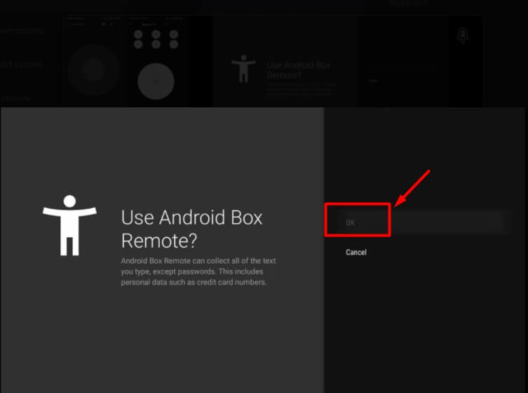enable accessibility for android box remote app