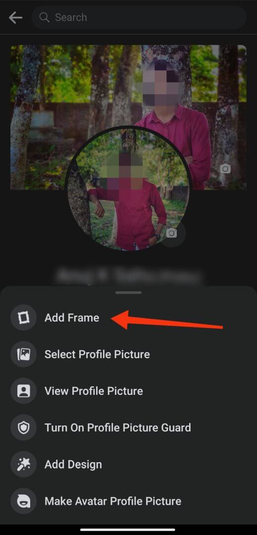 select add frame