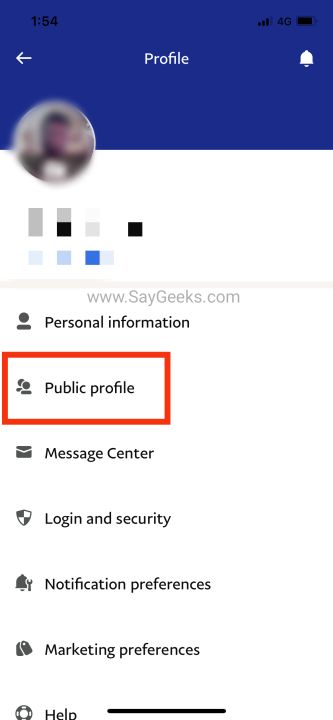 tap public profile