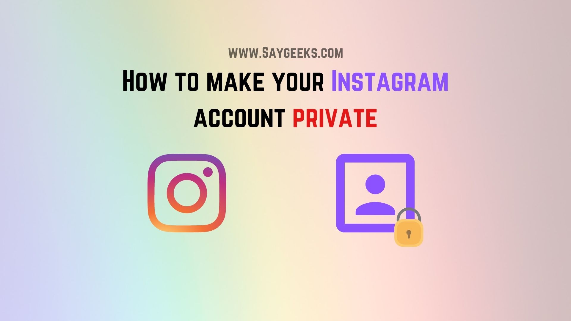 how to make your instagram account private