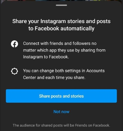 connect Instagram account to facebook