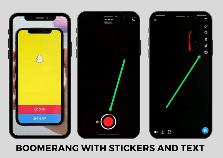 Boomerang with fun stickers