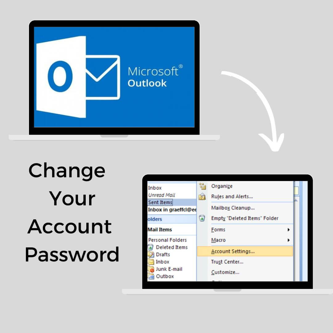 change outlook password