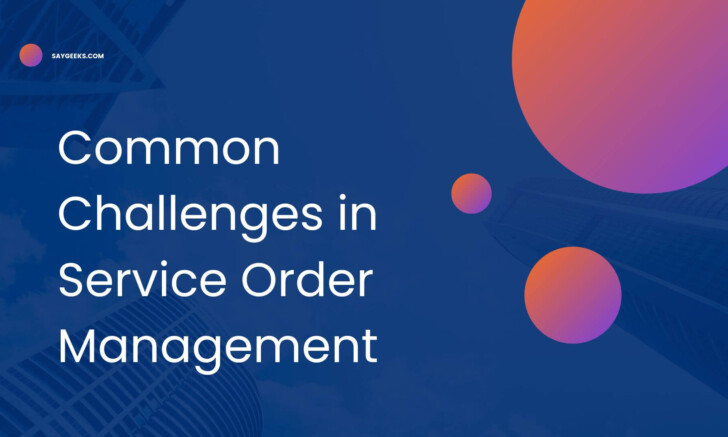 Overview of Common Challenges in Service Order Management - Say Geeks